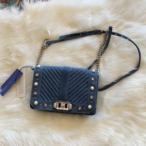 Stylish Blue Denim Crossbody Bag